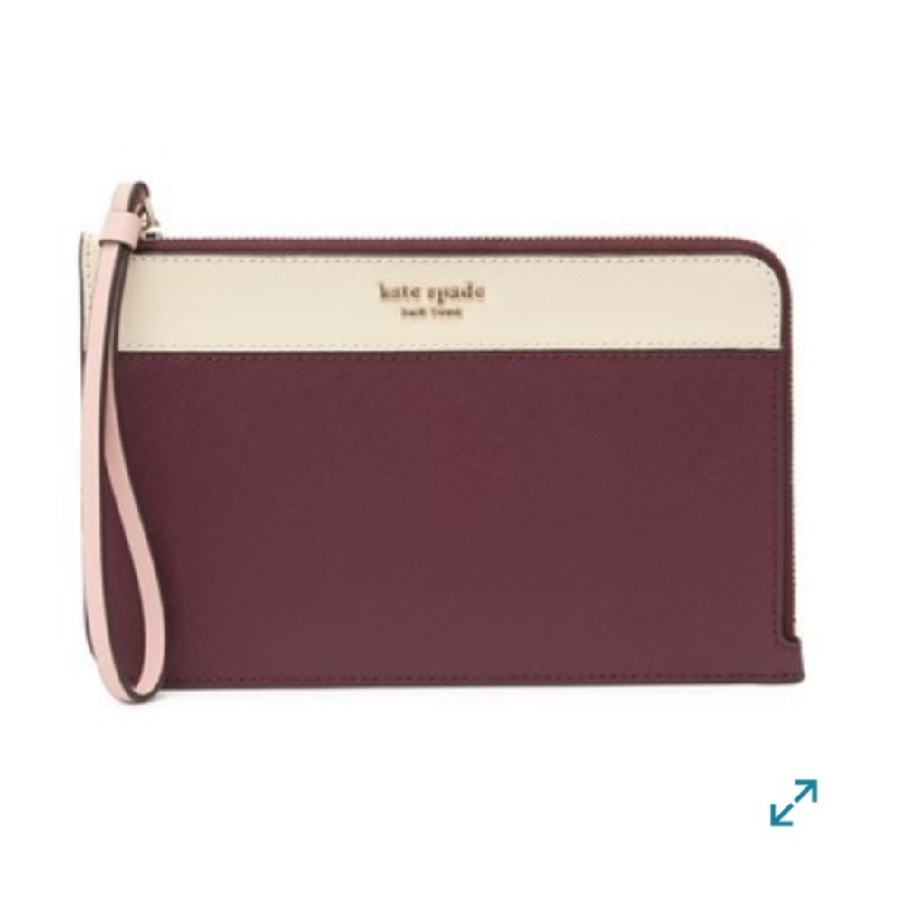 NWT Kate Spade - Cameron medium l-zip wristlet